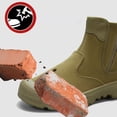 thumbnail image 6 of Mens Ankle Boots Canvas Round Toe Side Zip Boots Thick Cushioned Sole Comfort High‑Top Boots with Sturdy Outsole for Commuting Outdoor Activities, 6 of 9