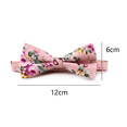 thumbnail image 2 of Men's cotton floral print bow tie, 2 of 5