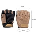 thumbnail image 6 of D-GROEE 1 Pair Fingerless Gloves Half Finger Hunting Shooting Cycling Motorcycle Hiking Climbing Driving Work Gloves, 6 of 6