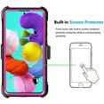 thumbnail image 3 of GoldCherry Phone Case for Samsung Galaxy A51 6.5 Inch,Women Men Girls BoysHeavy Duty Full Body Protection Case Cover with Swivel Belt Clip and Kickstand for Samsung Galaxy A51 6.5 Inch (Pink), 3 of 7