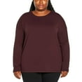 thumbnail image 2 of Banana Republic Women's Cozy Crewneck Pullover Top (Purple, Medium), 2 of 6