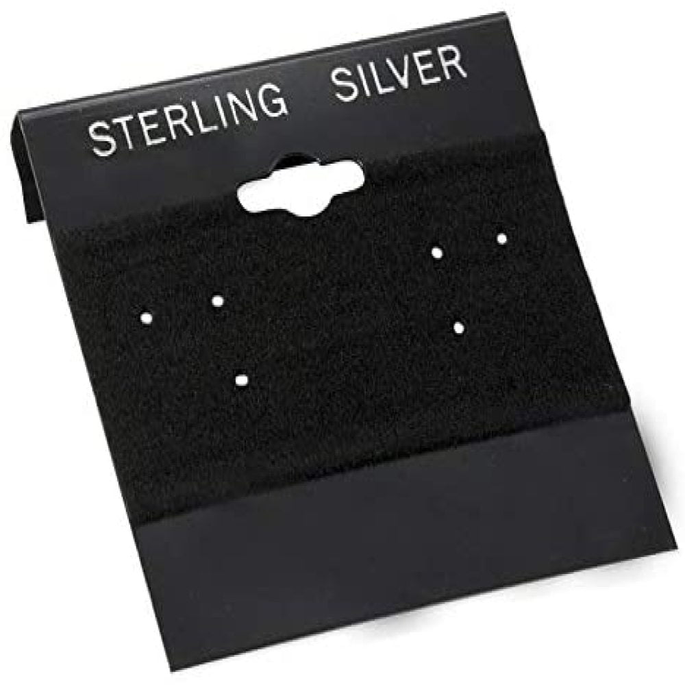 "Sterling Silver" Earring Card Display 100pcs 