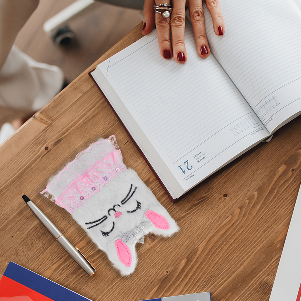 Mini Notebook Girl with Lock Notebooks Cute Plush Uganda Ubuy