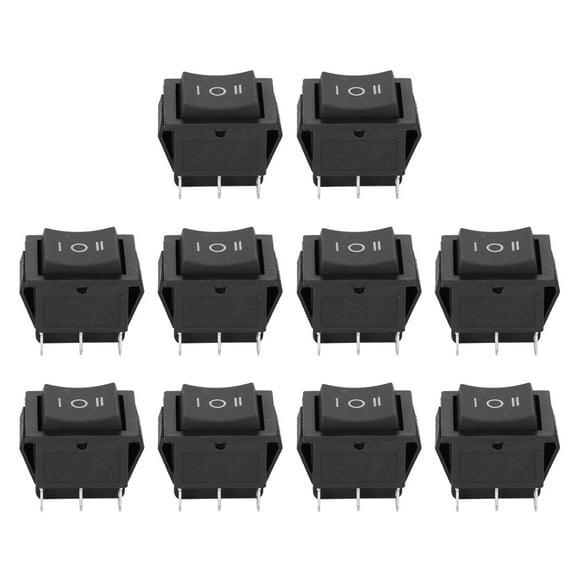 Switches,10Pcs Rocker Switches 6 KC Rocker Switches Mini Rocker Switches Multi-Functional