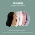 thumbnail image 6 of 1 Pcs Winter Faux Fur Bucket Hat,22.0-22.8Inch Thicken Warm Fisherman Cap Fuzzy Hat,Plush Fleece Headwear Sun Hat for Women Blue, 6 of 6