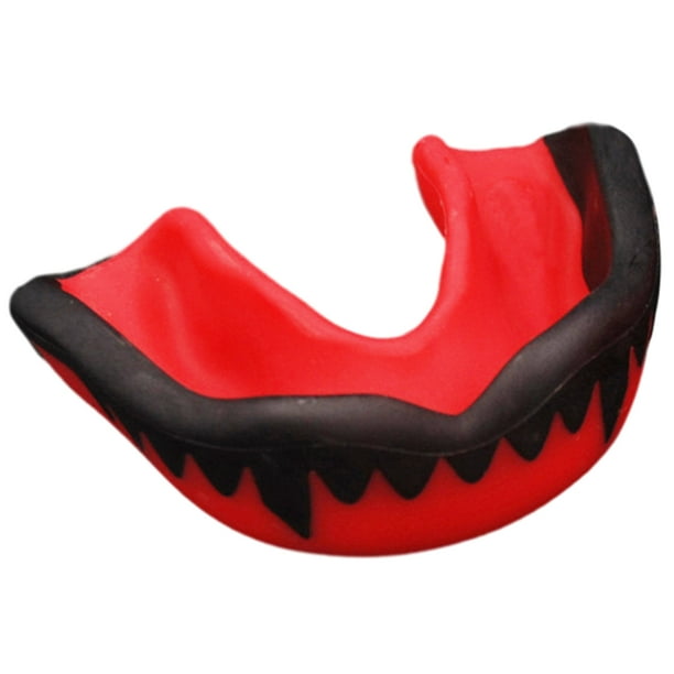 Protector Bucal para Artes Marciales Bsvklp con Caja Almacenamiento Rojo