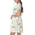 thumbnail image 2 of Vsdgher Robe Maxi Midi Décontractée pour Femmes Été 2025 Manches Courtes Col Rond Robe de Plage, 2 of 6
