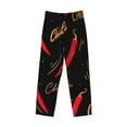 thumbnail image 4 of Balery Men'S Hot Chili Pants,Sleepwear Pants,Pajama Pants,Pj Bottoms Drawstring And Pockets-Small, 4 of 9