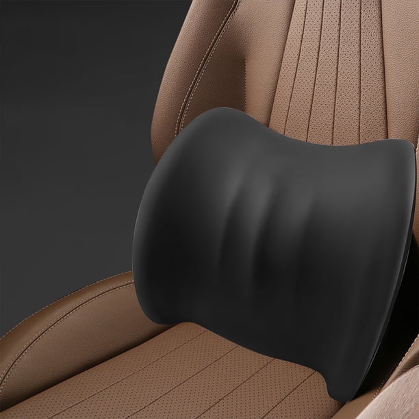 Almohada lumbar de espuma viscoelástica para coche | Cojín ergonómico para la espalda para conducir y usar en la oficina | Alivia el dolor de espalda y la fatiga | Funda portátil y extraíble