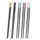 thumbnail image 1 of Palillos reutilizables, juego de palillos de fibra de vidrio de 5 pares, palillos chinos, antideslizantes, fáciles de usar MFZFUKR BST3000253-1, 1 of 5
