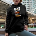 thumbnail image 2 of Dad, My First Love, My Forever Hero, Father's Day, Black Hooded Sweatshirt or Hoodie, Large, 2 of 5