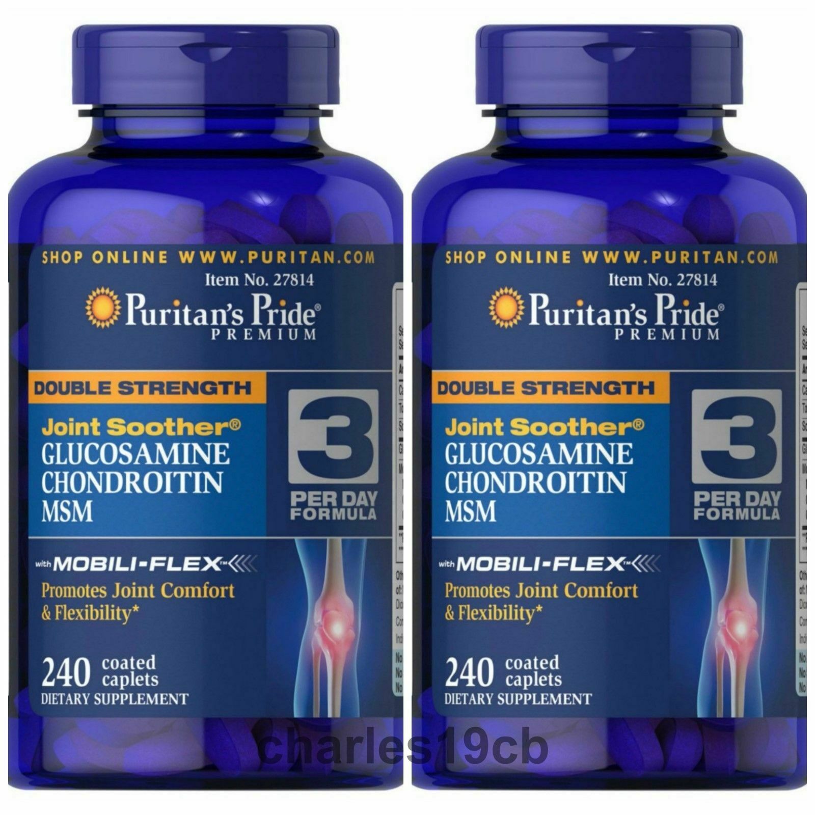 Puritan's Double Strength Glucosamine Chondroitin & MSM Joint Soother