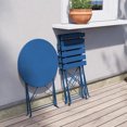 thumbnail image 4 of Conjunto de Muebles de Jardín, 2 Sillas Plegable y 1 Mesa, Acero Premium - Azul （60x60） esquí esquí Gafas de esquí, 4 of 5