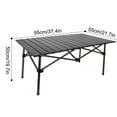 thumbnail image 2 of Mouliraty Folding Camping Table, Carbon Steel Painted Steel Tube Portable Camping Table, Lightweight Folding Table For Outdoor Picnic Garden Cooking Barbecue Fishin, 2 of 5