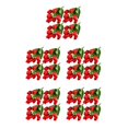thumbnail image 3 of Moyic 4X flores artificiales 9 cabezas ramo falso boda tulipanes plantas centros de ceremonia arreglo suministros rojo Type2 NO2, 3 of 6
