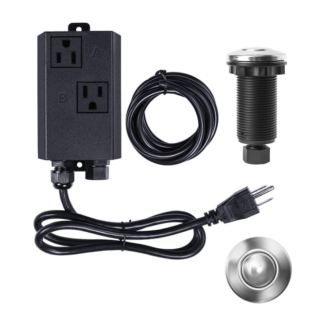 Kit de interruptores de aire para triturador de basura Etoolcity de doble salida