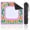 Color-5, variant on Mahjong Mat 31.5" x 31.5" Floral Border Pink Center Green Accents Anti-Slip and Noise Reduction Symmetry Design Mahjong Tiles Table Cover for Dominoes Poker Card Board and Tile Games