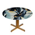 thumbnail image 3 of Orinice Penguins Round Table Cover Stain Resistant Washable Indoor Outdoor Tablecloth Kitchen Dining Wedding Parties Picnic Camping 100% Polyester Fiber 31-35, 3 of 8