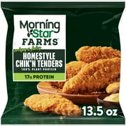 MorningStar Farms Vegan Homestyle Plant Based Chik'n Tenders, 13.5 oz Bag