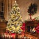 thumbnail image 2 of Árbol de Navidad flocado preiluminado Costway 210 cm con 300 luces LED, 2 of 4