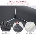 thumbnail image 5 of iCOVER Chair Sofa Slipcover, One Piece High Stretch Armchair Couch Cover, Machine Washable Spandex Jacquard Fabric, Bottom Elastic Easy to Install, Non-Slip Furniture Protector,Dark Gray, 5 of 5