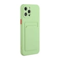thumbnail image 4 of Allytechgroup Case Compatible with iPhone 16 Pro Max, [Card Holder] [Soft TPU] [Ultra Slim & Lightweight] Shockproof Anti-Fingerprint Case for iPhone 16 Pro Max, Green, 4 of 5