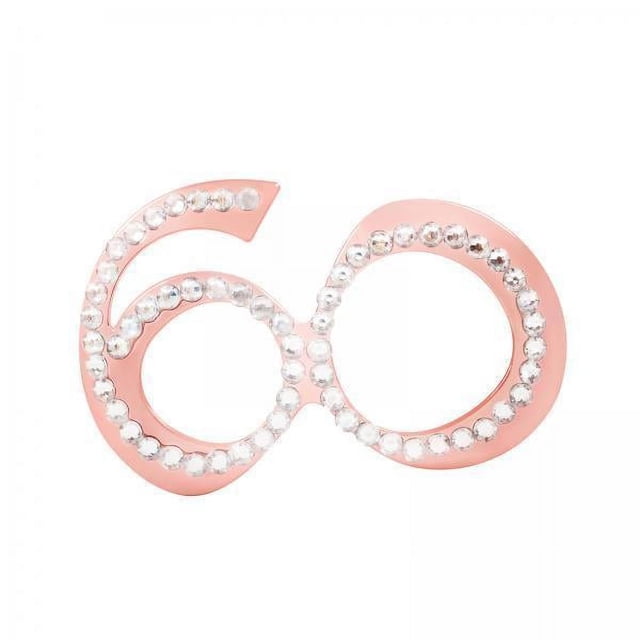 2 Gafas De Cumpleaños, Gafas De Fiesta, Boda, Rave, Carnaval, Diamantes De Imitación, Gafas 60
