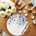 thumbnail image 2 of Round Placemats Eucalyptus Leaf 15 inch Set of 4 Table Mats for Dining Table Blue Leaves Heat Resistant Non-Slip Kitchen & Home Decorative Place Mat Set, 2 of 8