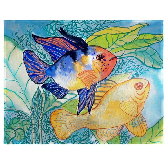 Betsy Drake PM300 14 x 18 in. Betsys Two Fish Place Mat - Set of 4