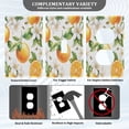 thumbnail image 3 of Yayeee Duplex Wall Plate 1-Gang 4.5"x2.7" Home Receptacle Light Switch Decorative Outlet Cover, Floral Watercolor Oranges, 3 of 7