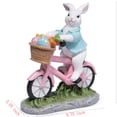 thumbnail image 4 of Hodao Easter Bunny Riding Bike Figurines - Cute Indoor Home Decor Ornaments for Bedroom & Living Room, Festive Spring Decorations, Ideal Gift for Easter Celebrations, 4 of 7