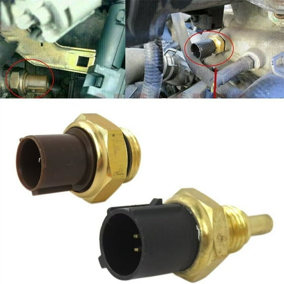 Set of 2 Cooling Fan Switch Coolant Temp Sensor Fit Honda Accord CR-V Civic