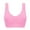 Pink, variant on Women's Bras Double Layer Large Size Rimless Vest No Trace Yoga Underwear