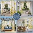 thumbnail image 3 of Outdoor Curtains for Patio Waterproof, Yellow Flower Bees Grommet Gazebo Curtains Drapes for Porch, Pergola,Backyard,Outside, 2 Privacy Panels 54 x 84 Inch, Rustic Country Floral Farmhouse Beige, 3 of 9