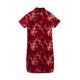 thumbnail image 3 of WILLBEST Vestidos Casuales Vestido Corto de Fiesta Ajustado con Cuello Alto y Manga Corta para Mujer Grande, 3 of 3