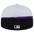 thumbnail image 4 of Men's New Era  Black/White Colorado Rockies Paint Stroke 59FIFTY-Fitted Hat, 4 of 5