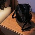thumbnail image 3 of 5 inch Mini USB Desk Fan,Portable Table Fan,Quiet Small Fan,Desktop Cooling Fan,Quiet Operation,Air Circulator Electric Fan for Home Office Bedroom Travel Camping Home Office Car Outdoor,Blue, 3 of 7