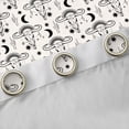thumbnail image 4 of Homewish Bull Skull Blackout Curtains Set of 2 (52x84 Each) for Teens Boys Girls,Western Theme Window Curtains,Black White Curtains and Drapes,Luxury Bedroom Decor, 4 of 6