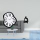 thumbnail image 2 of Reloj de pared,Reloj de pared interior nórdico con números romanos,Relojes distorsionados Reloj electrónico de lujo moderno,Figura de lector abstracto,Estatua de pensador, 2 of 8