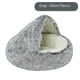 thumbnail image 1 of Nuevo 2 en 1 cueva con capucha invierno gato caliente cama para perros redondo suave largo Casa de perro de felpa cama para perros pequeños perrera gatos nido para mascotas, 1 of 4