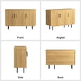 thumbnail image 5 of VEANERWOOD Sideboard Buffet Cabinet, 47.2" Storage Cabinet with Adjustable Shelves and Metal Leg, Kitchen Sideboard Buffet, 5 of 9