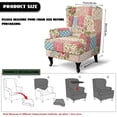 thumbnail image 7 of HUISEFOR Wing Chair Slipcovers, Vintage Patchwork Floral Wingback Chair Covers, Armchair Protector, Breathable & Comfortable, Anti‑Slip & Wear‑Resistant, for Living Room Wingback Sofa Chair, 7 of 7