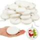 thumbnail image 1 of Decoraciones navideñas, adornos navideños, regalos de Navidad: 12 adornos redondos blancos para colgar en el árbol de Navidad (colgante de plástico)., 1 of 6