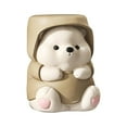 thumbnail image 1 of Estatuilla creativa de oso para decoración, estatua de Animal de resina, estantería para dormitorio, armario, globo, figura de oso, arreglo, escultura marrón Gloria Figura de oso de resina, 1 of 9