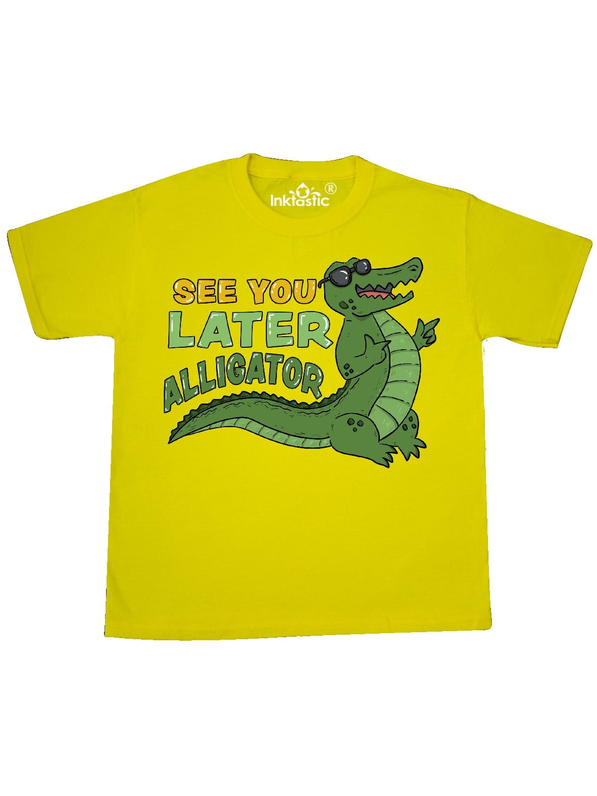 See You Later Alligator With Black Sunglasses Youth T Shirt Walmart Com Walmart Com