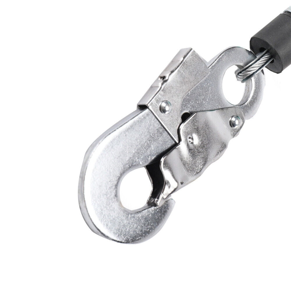 ECUTEE 23ft Self Retracting Lifeline Lanyard 330lbs Fall Arrester Fall Protection &Hook