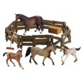 thumbnail image 4 of de Caballo Modelo Animal de Acción Juguete de Escena de Cobertizo de Caballo - B Sunnimix Mobiliario, 4 of 4