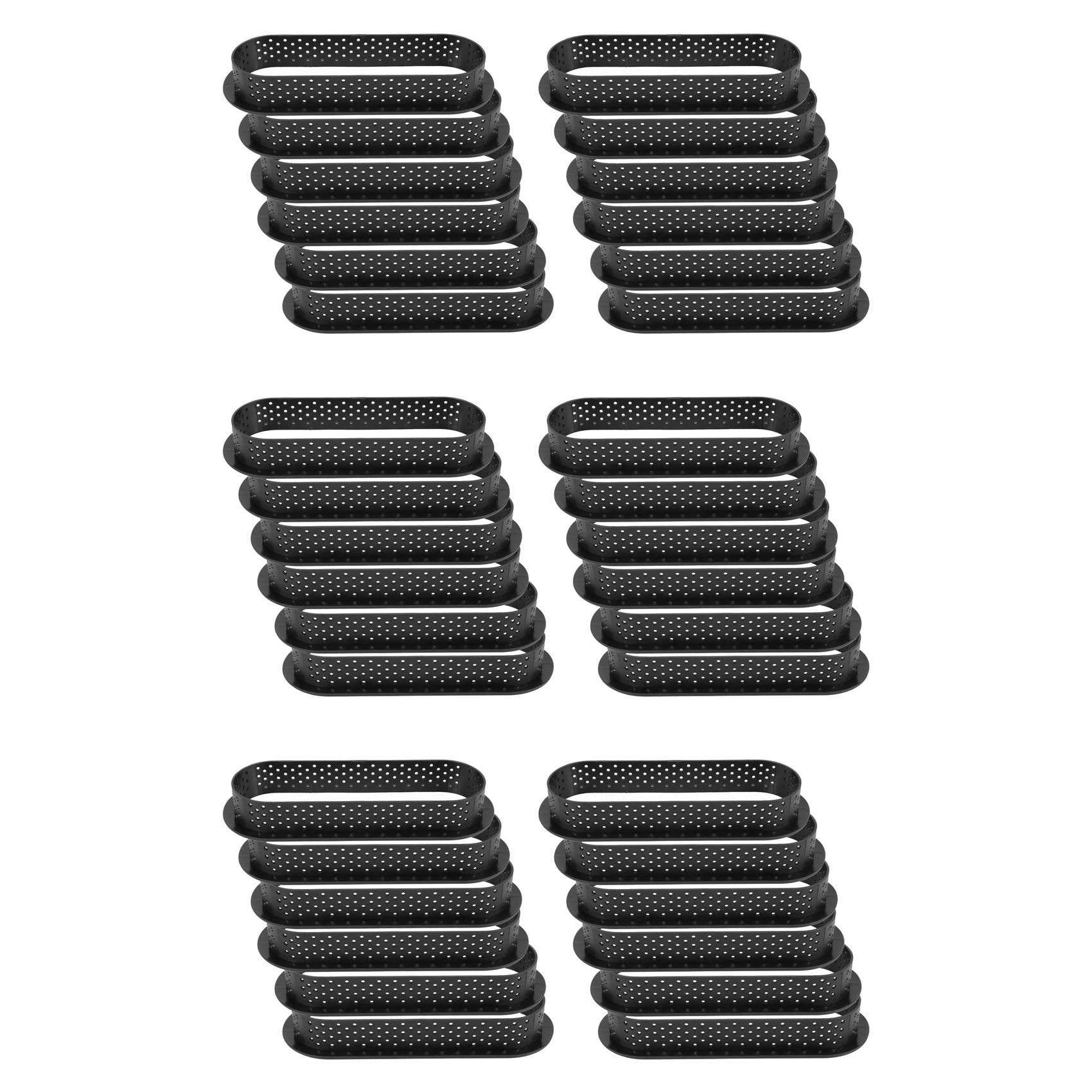 12 Pieces Oval Tart Rings Heatresistant Non Stick Mini Cake Mold 【未使用品】