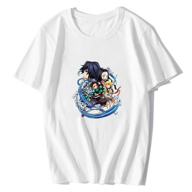 Taicanon Taicanon Demon Slayer Kimetsu No Yaiba Anime T Shirt Tanjirou Nezuko Funny Print Ullzang Graphic T Shirt White S Walmart Com Walmart Com