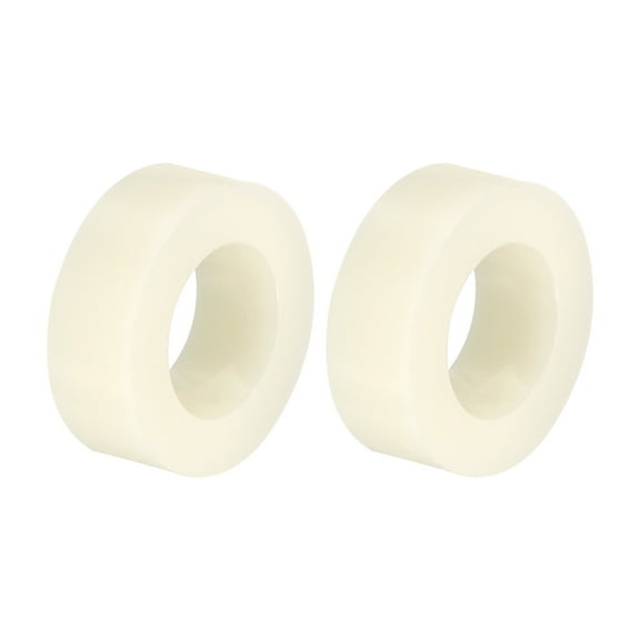 Uxcell Round Spacer Washer, 12 Pack Nylon 8.2mm ID x 14mm OD x 5mm L for M8 Screws Block, Beige